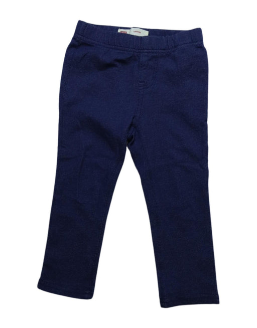 A Blue Jeggings from Levi's in size 3T for girl. (Front View)