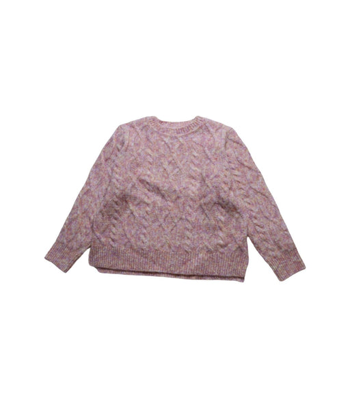 A Pink Knit Sweaters from Seed in size 4T for girl. (Front View)