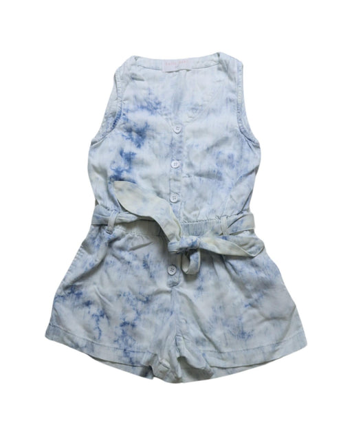 A Blue Sleeveless Rompers from Bella Dahl in size 4T for girl. (Front View)