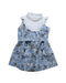 A Multicolour Sleeveless Dresses from Petit Bateau in size 3T for girl. (Front View)
