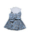 A Multicolour Sleeveless Dresses from Petit Bateau in size 3T for girl. (Back View)