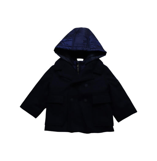 A Black Coats from Jacadi in size 12-18M for girl. (Front View)