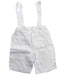 A White Overall Sets from Baby Graziella in size 2T for boy. (Back View)