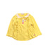 A Yellow Long Sleeve Tops from Miki House in size 12-18M for girl. (Front View)