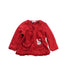 A Red Long Sleeve Tops from Miki House in size 12-18M for girl. (Front View)