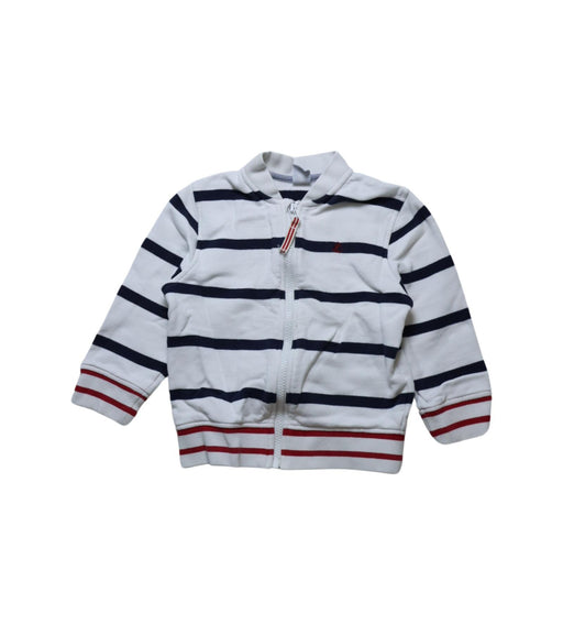 A Multicolour Lightweight Jackets from Petit Bateau in size 4T for girl. (Front View)
