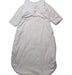 A White Sleepsacs from Little Crevette in size 6-12M for neutral. (Front View)