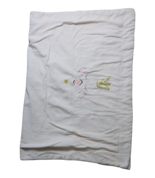 A White Swaddles from Little Crevette in size O/S for girl. (Front View)