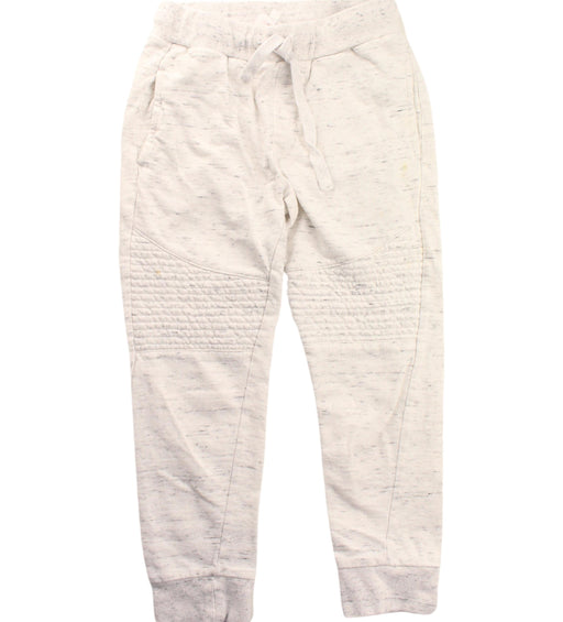 A White Sweatpants from Seed in size 7Y for girl. (Front View)