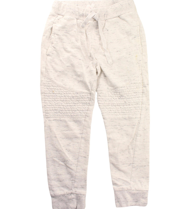 A White Sweatpants from Seed in size 7Y for girl. (Front View)