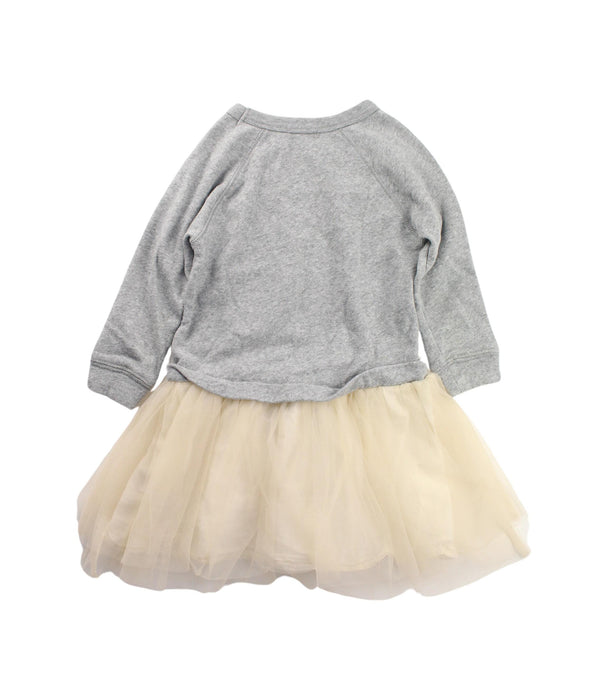 A Grey Sweater Dresses from Crewcuts in size 5T for girl. (Back View)