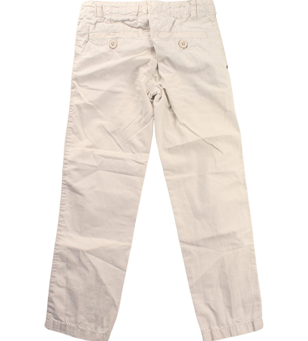 A Beige Casual Pants from Petit Bateau in size 6T for girl. (Back View)