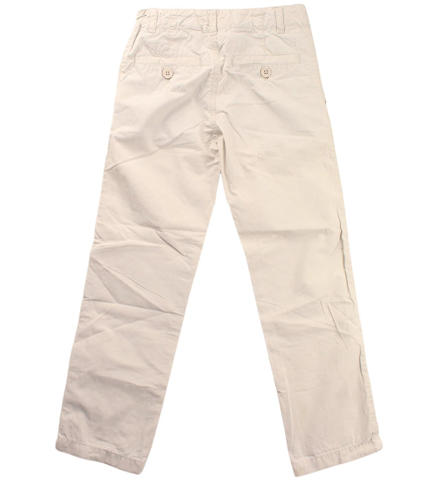 A Beige Casual Pants from Petit Bateau in size 6T for girl. (Back View)