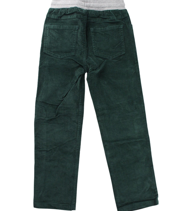 A Green Casual Pants from Petit Bateau in size 6T for girl. (Back View)