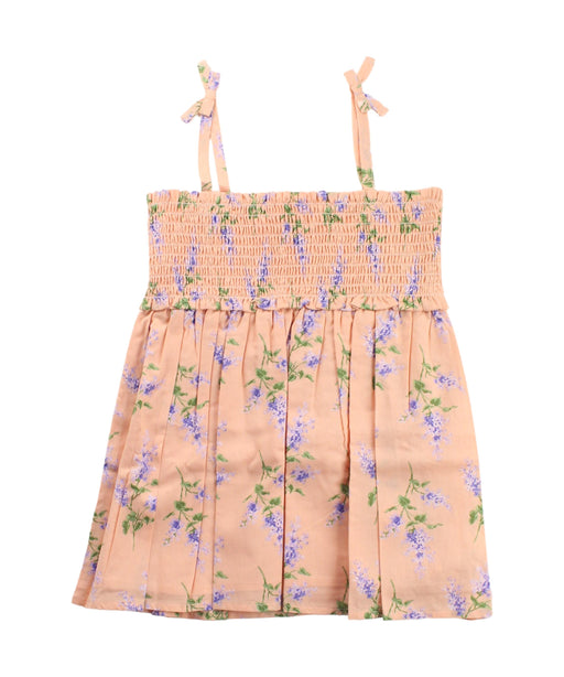 A Peach Sleeveless Tops from Janie & Jack in size 8Y for girl. (Front View)