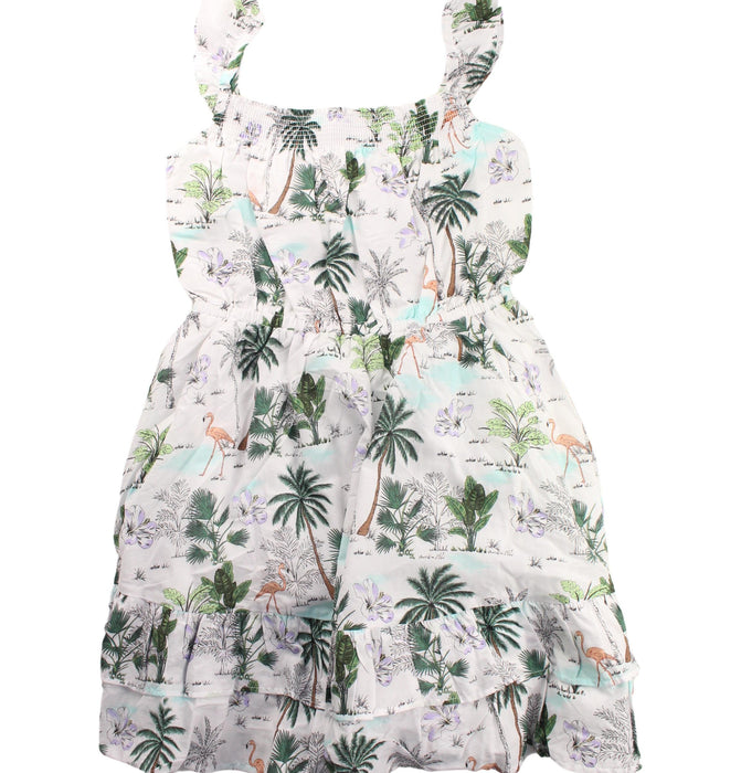 A Green Sleeveless Dresses from Janie & Jack in size 10Y for girl. (Front View)