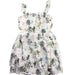 A Green Sleeveless Dresses from Janie & Jack in size 10Y for girl. (Back View)