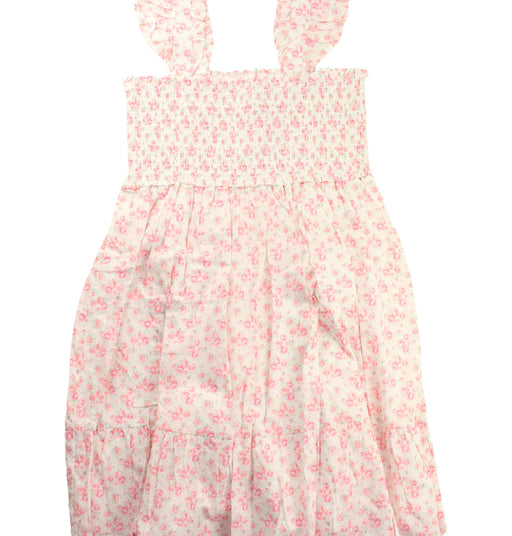 A Pink Sleeveless Dresses from Janie & Jack in size 10Y for girl. (Front View)