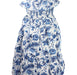 A Blue Sleeveless Dresses from Janie & Jack in size 12Y for girl. (Front View)