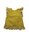 A Yellow Sleeveless Tops from Seed in size 4T for girl. (Front View)