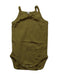 A Green Sleeveless Bodysuits from Quincy Mae in size 6-12M for girl. (Front View)