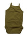 A Green Sleeveless Bodysuits from Quincy Mae in size 6-12M for girl. (Back View)