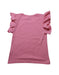 A Pink Short Sleeve Tops from Petit Bateau in size 4T for girl. (Back View)