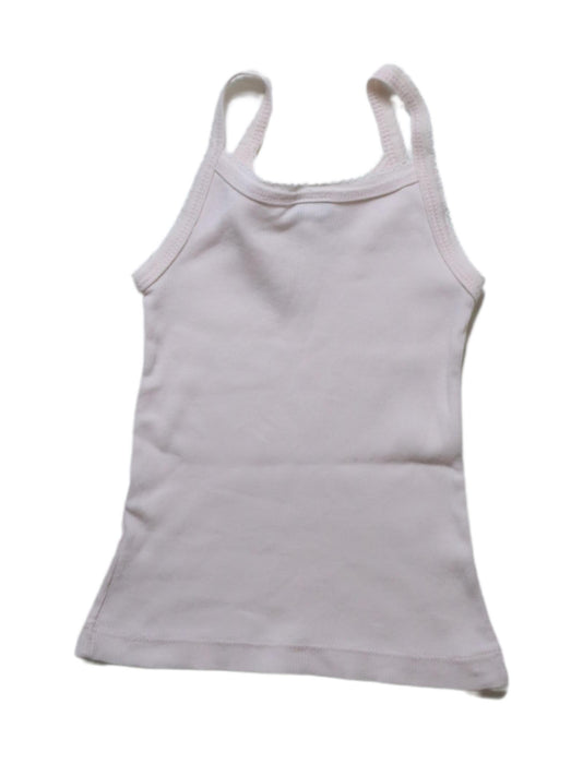 A White Sleeveless T Shirts from Petit Bateau in size 3T for girl. (Back View)