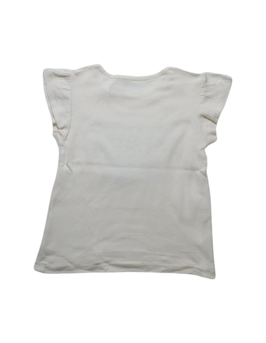 A White Short Sleeve Tops from Guess in size 3T for girl. (Back View)