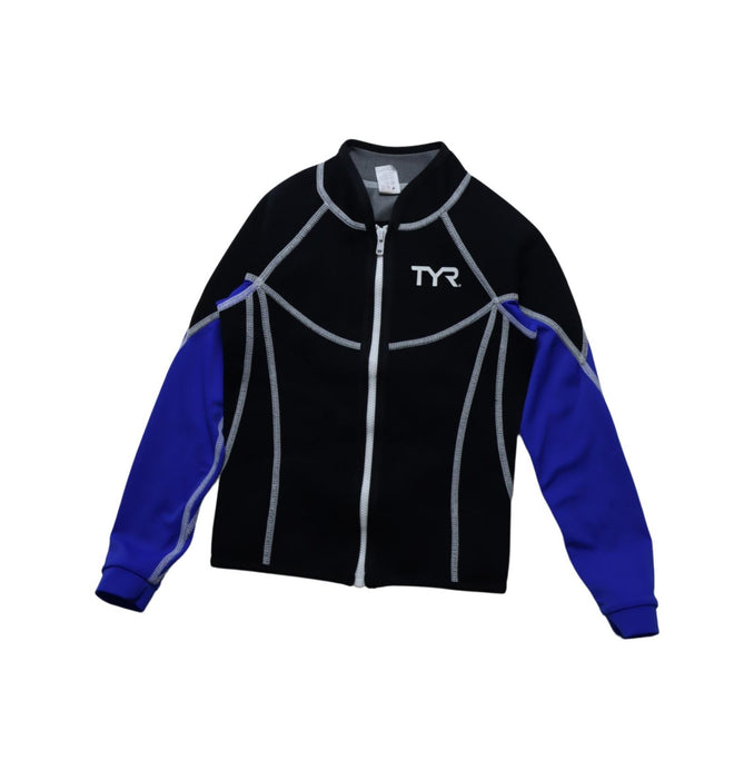 A Black Wetsuits from TYR in size 6T for boy. (Front View)