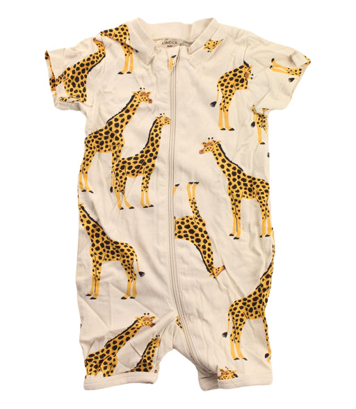 A White Short Sleeve Rompers from Lindex in size 0-3M for boy. (Front View)