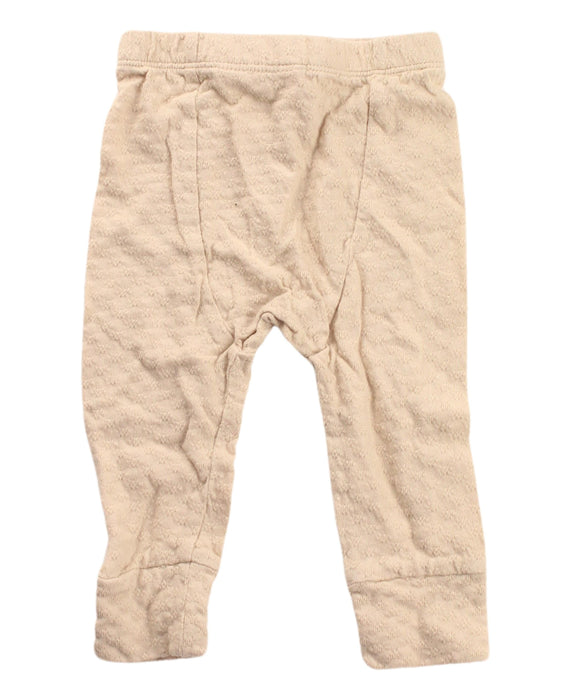 A Beige Sweatpants from Quincy Mae in size 3-6M for neutral. (Back View)
