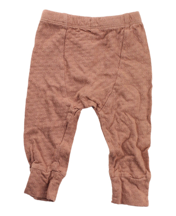 A Brown Sweatpants from Quincy Mae in size 3-6M for neutral. (Back View)