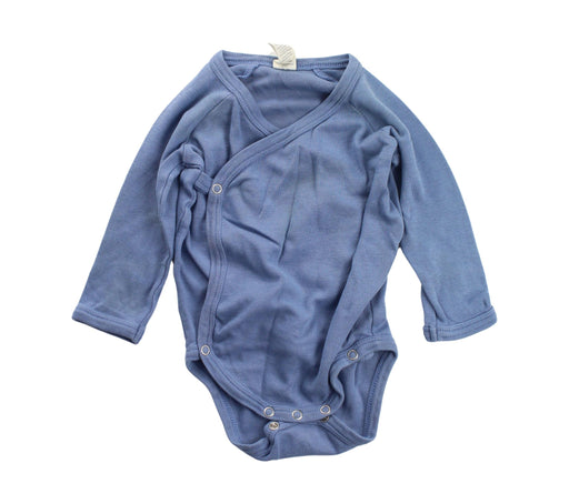 A Blue Long Sleeve Bodysuits from Kate Quinn in size 12-18M for boy. (Front View)