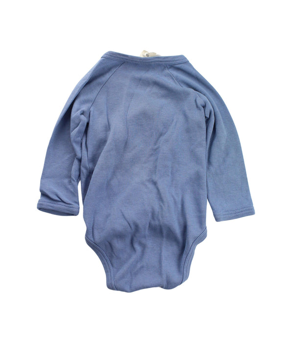 A Blue Long Sleeve Bodysuits from Kate Quinn in size 12-18M for boy. (Back View)