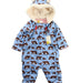 A Blue Snowsuits from Boden in size 3-6M for boy. (Front View)
