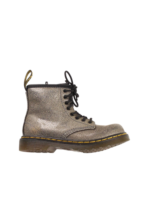 A Metallic Casual Boots from Dr. Martens in size 4T for boy. (Front View)