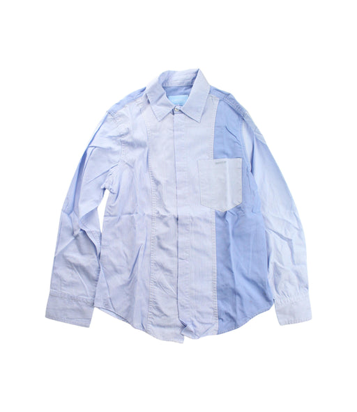 A Blue Long Sleeve Shirts from Lanvin Petite in size 8Y for boy. (Front View)