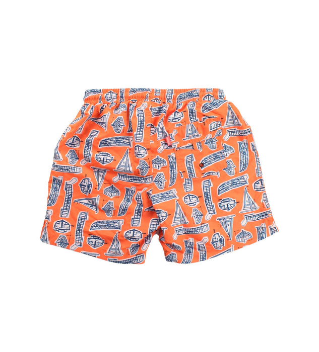 A Orange Swim Shorts from Sunuva in size 9Y for boy. (Back View)