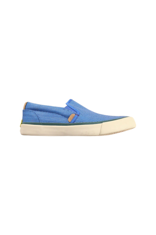 A Blue Slip Ons from Paul Smith in size 12Y for girl. (Front View)