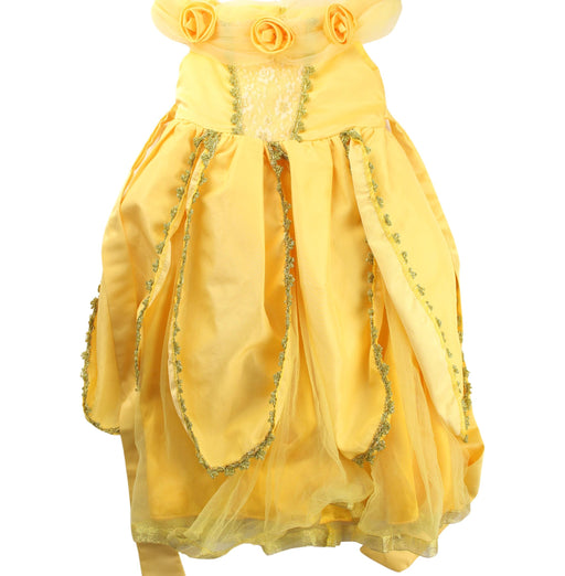 A Yellow Halloween Costumes from Retykle in size 4T for girl. (Front View)