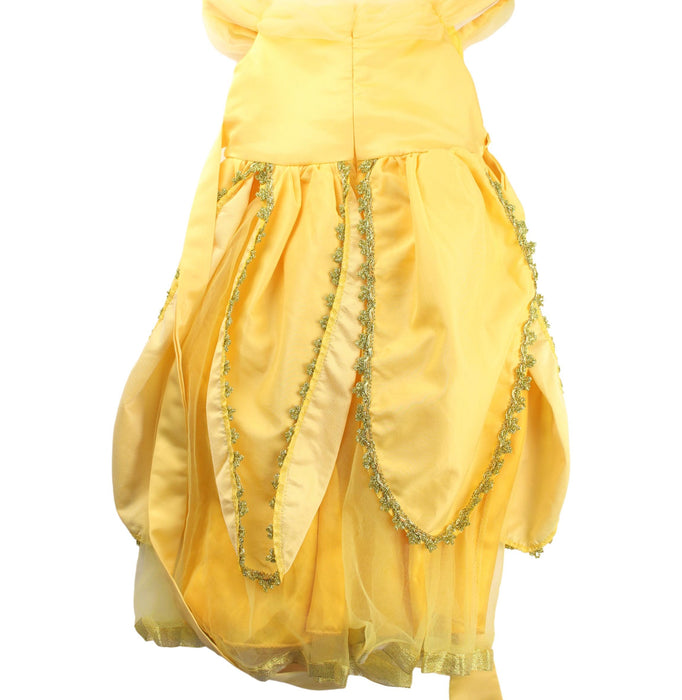 A Yellow Halloween Costumes from Retykle in size 4T for girl. (Back View)