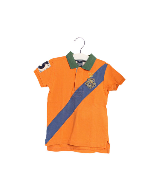 A Orange Short Sleeve Polos from Polo Ralph Lauren in size 2T for boy. (Front View)