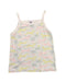 A Multicolour Sleeveless T Shirts from Petit Bateau in size 4T for girl. (Front View)