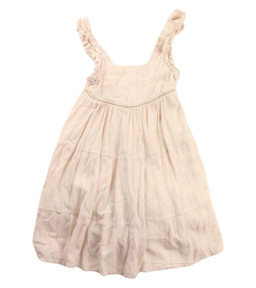 A Ivory Sleeveless Dresses from Sunset Limonade in size 4T for girl. (Front View)