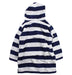 A Blue Hooded Sweatshirts from Pottery Barn in size 4T for boy. (Back View)