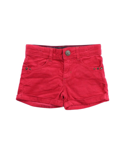 A Red Shorts from Catimini in size 6T for girl. (Front View)