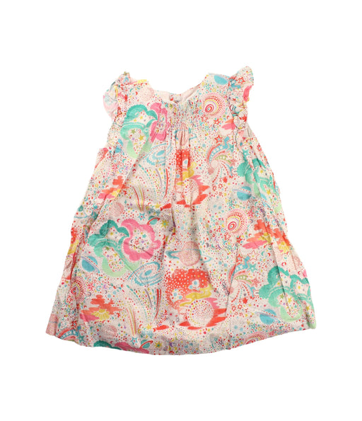 A Multicolour Short Sleeve Dresses from Bonpoint in size 6T for girl. (Front View)