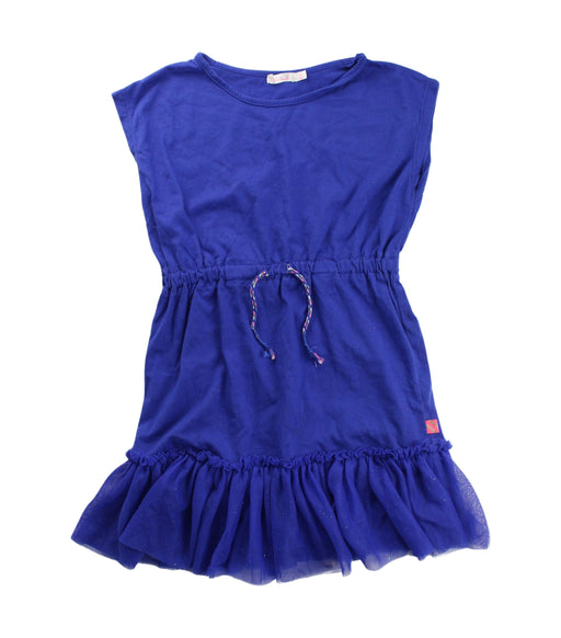 A Blue Sleeveless Dresses from Billieblush in size 6T for girl. (Front View)