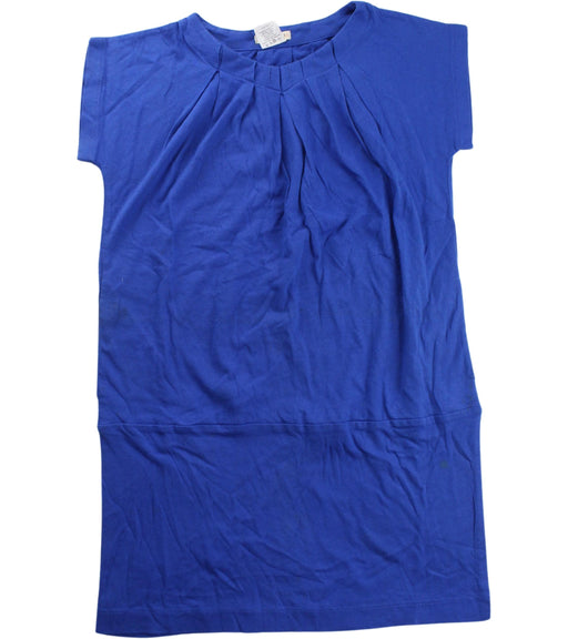 A Blue Short Sleeve Dresses from Crewcuts in size 6T for girl. (Front View)